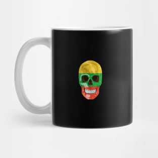 Lithuania Flag Skull - Gift for Lithuanian With Roots From Lithuania Mug